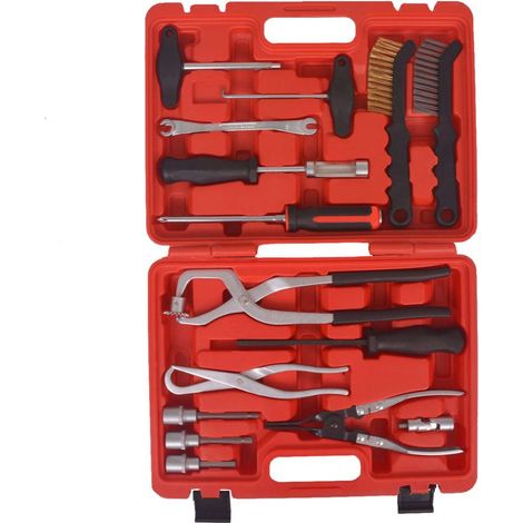 Kit di attrezzi per la manutenzione e il montaggio dei freni da 15 pezzi in acciaio al carbonio 020004237