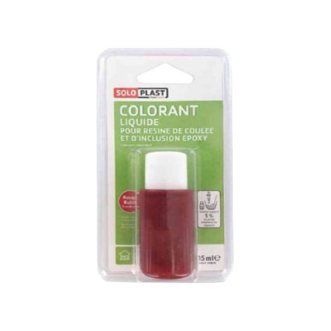 Farbflüssigkeit für SOLOPLAST Harz 15ml Rubinrot