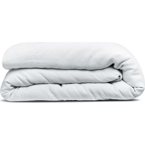 Housse de Couette Coloris Blanc Gris et Noir pour Lit Double - 240 x 220 cm - PANGIVO (1/3)