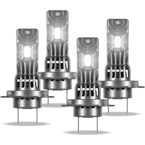 Randaco 4er-Set H7 LED Scheinwerfer Autolampen 30W 12V 2500LM 6500K Kaltweiß PKW Abblendlicht Fernlicht Ersatz