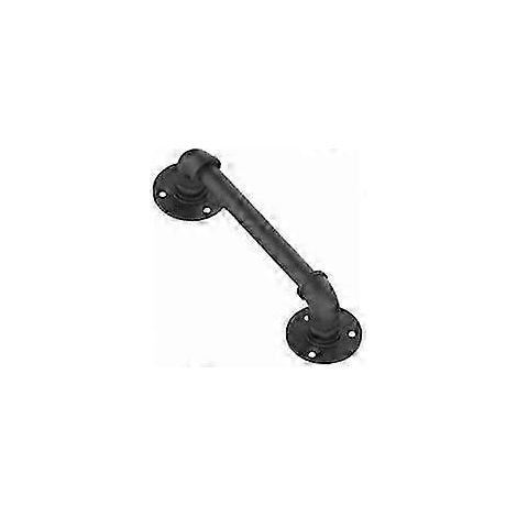 Poignée de porte coulissante 30 cm, style grange rétro noir (1/5)