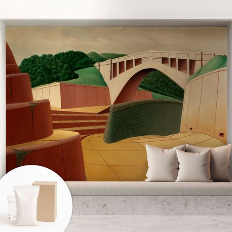 Papier peint intissé mural installation rapide du papier peint durable et résistante - Colle incluse gratuite Paysage paisible 208x146 cm (1/5)
