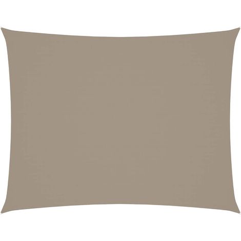 Maison Exclusive - Toldo de vela rectangular tela Oxford gris tau (1/5)