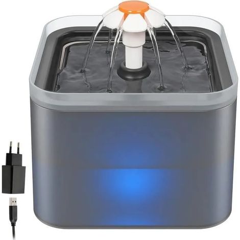 Fontaine à Eau pour Animaux - 2L - 3 Modes - Silencieuse - LED Intelligente (1/4)
