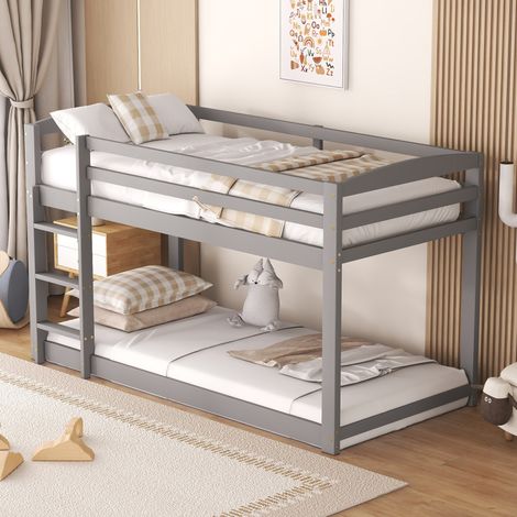 Cama Litera 90x200 Cm Estructura Pino Macizo Natural (1/5)