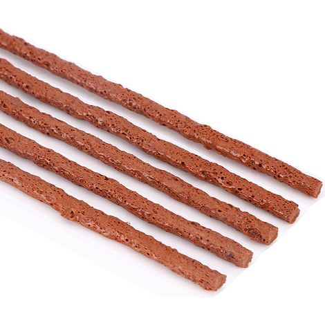 30 braune 200x6mm Gummireparaturstopfen für schlauchlose Reifen, Reparaturstreifen für Autos und Motorräder, Schlauchlosreifen-Dichtungsset (1/5)