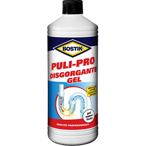 Disgorgante Rapido Professionale BOSTIK Puli-Pro Scarichi Lenti e Intasati 1 Lt. (1/5)