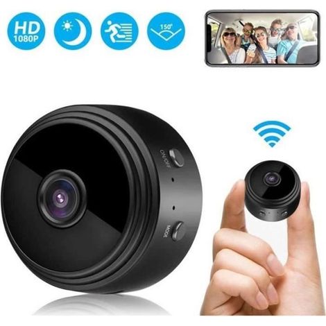 Mini Caméra Espion Caméra de Sécurité à Distance HD 1080P DVR Caméra Sans Fil Wifi IP (1/4)