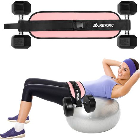 Exercise Hip Thrust Belt, Compatible with Kettlebells, Dumbbells and Weight Plates, Hip Thrust Belt for the Gym (1/5)