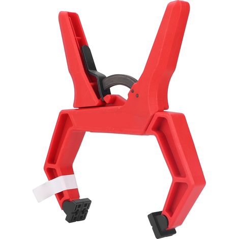 Hochleistungs-Ratschenklemme, 10 cm, Schnellverschluss, ergonomischer Griff, verstärkte Federklemme für Holzbearbeitung, 1 Stück (1/5)