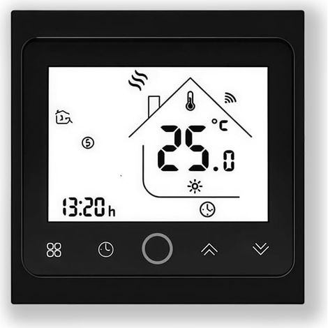 002 Série Thermostat - Thermostat de Programmation à écran Tactile pour Chauffage ou Climatisation - Télécommande pour Téléphone Portable Compatible avec , et (1/5)