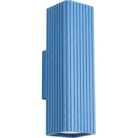Applique RAYO 20 azzurra alluminio 2xGU10 6cm Sollux (1/5)