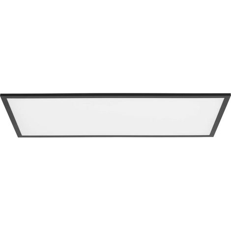 [GEBRAUCHT] B-Ware Lindby Panel Deckenleuchte Led Lampe Rechteck Schwarz Aluminium Kunststoff 80 Cm