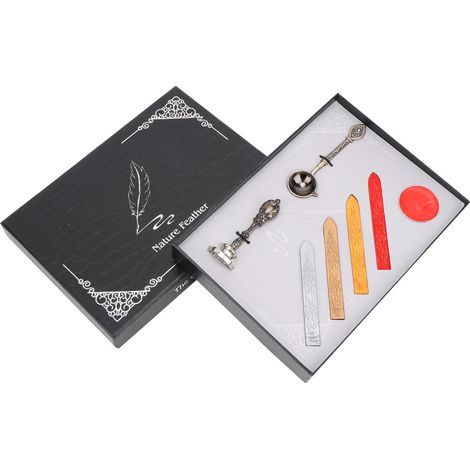 Kit Vintage DIY pour Sceaux à Cire avec Rubans et Insignes - Tampon Cire Classique (1/5)