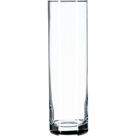Atmosphera – Vase cylindrique 26cm en verre transparent – Forme cylindrique – Élément décoratif facile d'entretien – Poids 0,58kg