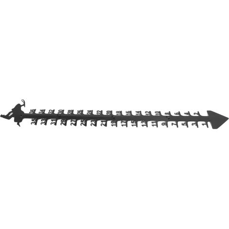 90 cm Schneemesser, großes eisernes Messlineal für den Außenbereich zur Messung der Schneehöhe, Messstab für Garten, Hof und Weihnachtsdekoration (1/5)