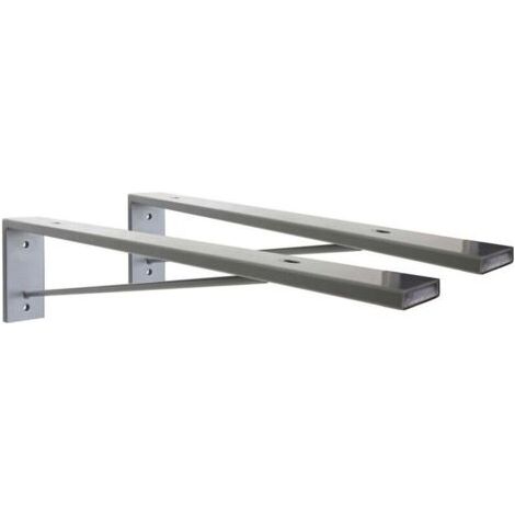 FENOPLASTICALot de 2 équerres de fixation invisible pour plan de travail (1/2)