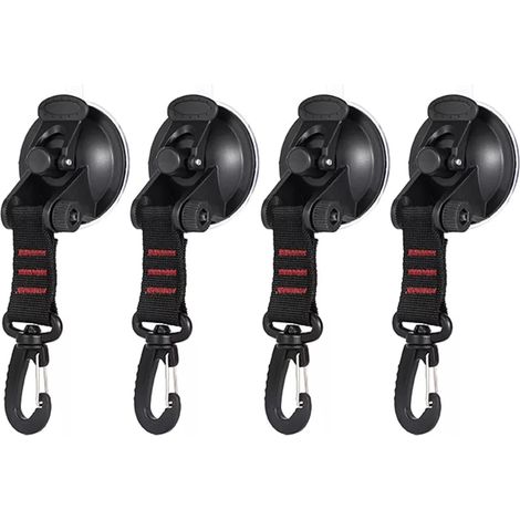 Lot de 2/4/8 ventouses d'ancrage robustes pour camping, voiture, van, camping-car, camion, bateau (4) (1/5)