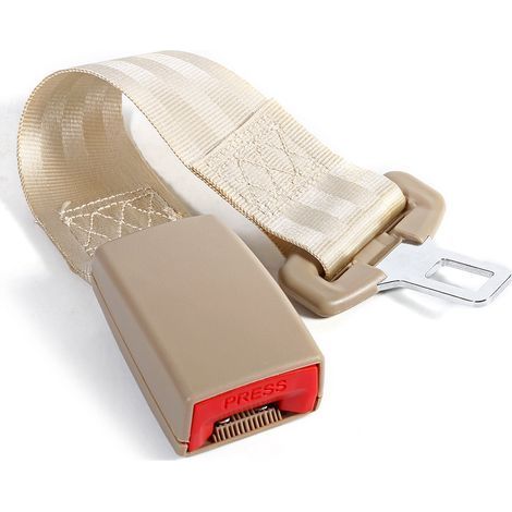 Autositzgurtverlängerung mit Schnalle, beige, universeller Autositzgurt-Booster (1/5)