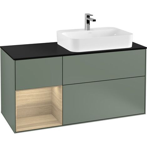 Villeroy & Boch F392PCGM Meuble sous-lavabo Finion F39 (1/2)