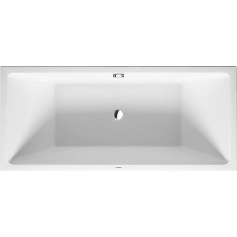 Duravit Vero Baignoire d'angle droite 180x80cm, habillage acrylique sans joint, deux pentes arrière, 700416 - 700416000000000 (1/3)