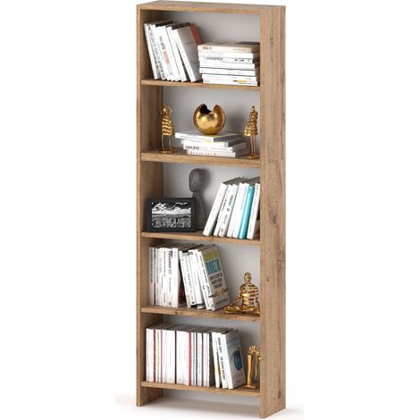 Estantería de oficina Wotan roble 60 CM 5 estantes Librería de juguete Loft (1/5)