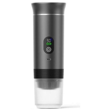 Machine à café expresso portable à chauffe rapide  USB-C  Machine à café portable automatique 3 en 1, très facile à utiliser  Idéale pour les voyages, le bureau et le camping (PRO 80 ml LED) (1/5)