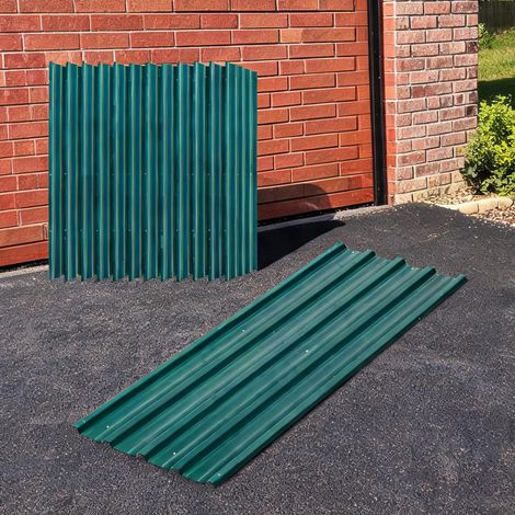 Abri de jardin grün en stahl 129 x 45 x 1 cm (1/5)