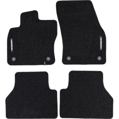 Tapis de Sol de Voiture pour VW Caddy IV California 2022-2025 Velours Noir 4Pcs (1/5)