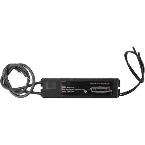 Transformateur électronique d'alimentation pour enseigne lumineuse néon Hb-C02Te 3 kV 30 mA 5-25 W, compatible avec toutes les tailles d'enseignes lumineuses néon en verre js (1/5)