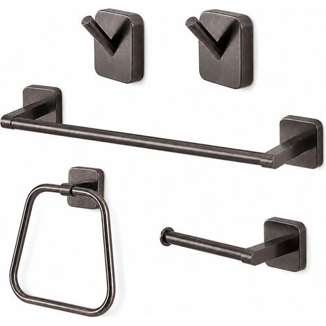 Set 5 pezzi in acciaio inox canna di fucile porta salviette 30 cm Tonga di Gedy (1/5)