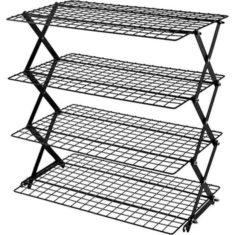 Grille de cuisson pour plaque de cuisson, idéale pour les pique-niques et le camping (noir) (1/5)