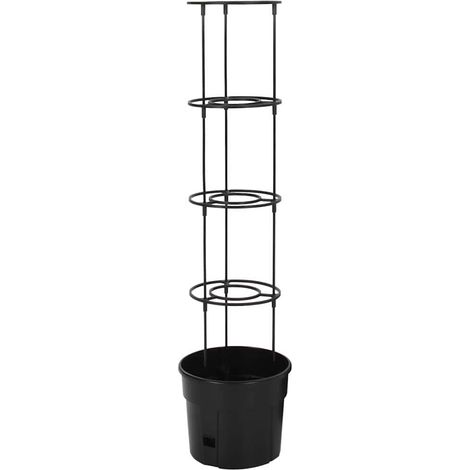Maison Exclusive - Jardinière à tomate Anthracite Ø29,5x115 cm Polypropylène (1/5)
