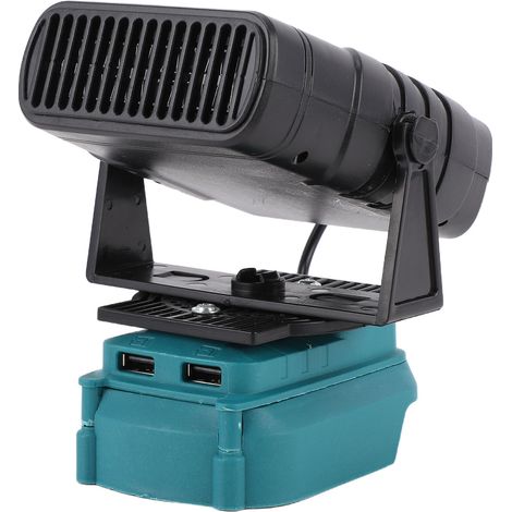 Chauffage d'appoint à température constante 200W, Radiateur électrique sans Fil pour batterie lithium BL1850, portable, 2 réglages, angle réglable, 2 ports USB (1/5)