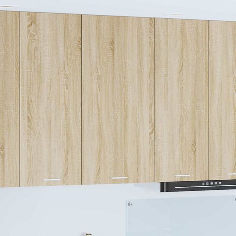 Hanging Cabinet Sonoma Oak and White 50 x 31 x 100 cm vidaXL (1/5)