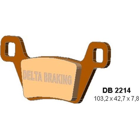 Plaquettes de frein avant Delta pour Kymco MBU 500 09 14 et MBU 550 10