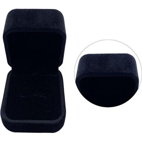 2 pièces de Boîte à bagues en flanelle (noir)-Fei Yu (1/5)