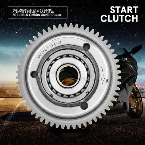 Kit Roue Libre Démarrage Moteur Moto pour Lifan Zongshen Loncin CG200 CG250 CG 200 250 (1/5)