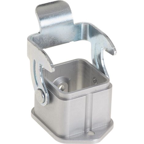 HARTING Han 3A INOX Anbaugehäuse gerade mit 1 Bügel 1 Sicherheitsbügel Metall - 1 Stück (1/3)