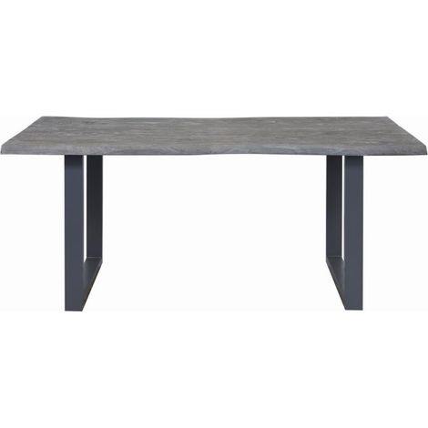Table à manger 180 cm en acacia gris - CORVO (1/5)