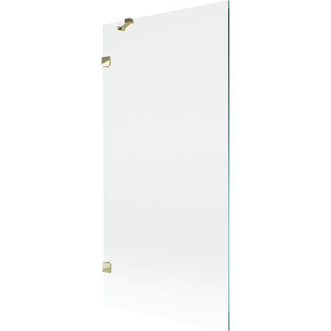 Mexen Lunar parete doccia 1 anta 90 x 150 cm, trasparente, dorato - 897-090-000-50-00 (1/5)