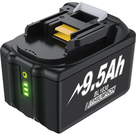 Batterie, capacité 9500mAh, large compatibilité, 9.5ah, 18V (1/2)