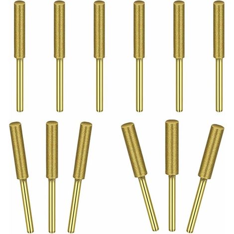 Set di affilatura per catene di motoseghe da 12 pezzi. Le lime per motoseghe durano più a lungo. Misure assortite: 5/32", 3/16", 7/32". Affila le lame delle motoseghe in modo rapido e semplice.