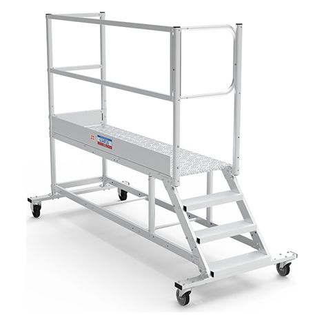 Plateforme roulante 5 marches - Hauteur max. de travail 3.00m - PTF205G-RSP (1/5)