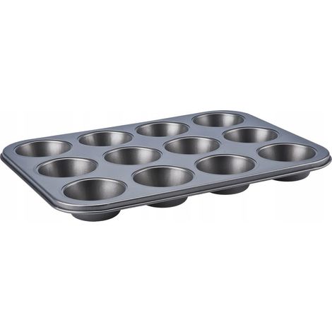 Teglia da forno antiaderente, ideale per 12 muffin antiaderenti (1/2)