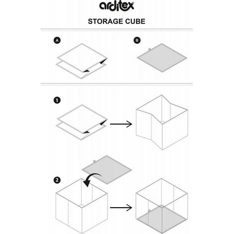 Tabouret de rangement cube- Superman (1/4)