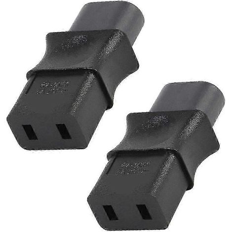 adaptateurs secteur IEC 320 C8 mâle vers C9 femelle à 2 broches, convertisseur de puissance industriel 6 A/250 V (1/5)