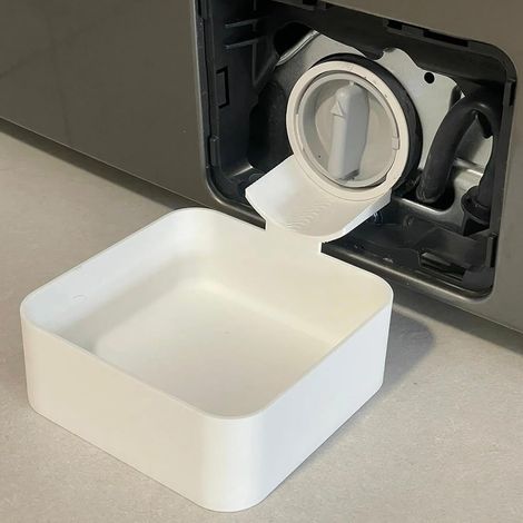 Plateau étanche imprimé 3D pour lave-linge - Entonnoir de vidange - Sous-sol garage mobil-home - Velunor (1/5)