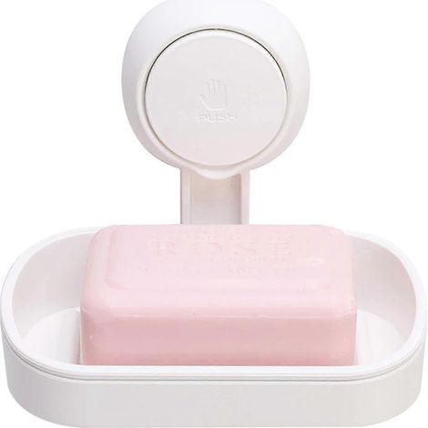 Porte-savon/porte-éponge à ventouse puissant, à monter soi-même, idéal pour les salles de douche, salles de bain et cuisines. Installation facile et amovible, sans perçage. - MXBC (1/5)