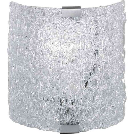 Applique Quadrata Sweety 1xE14 Nichel E Acrilico Trio Lighting